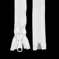 Thumbnail Image for YKK ZIPLON #10 Separating Coil Zipper Non-Locking Double Pull Metal Slider 60
