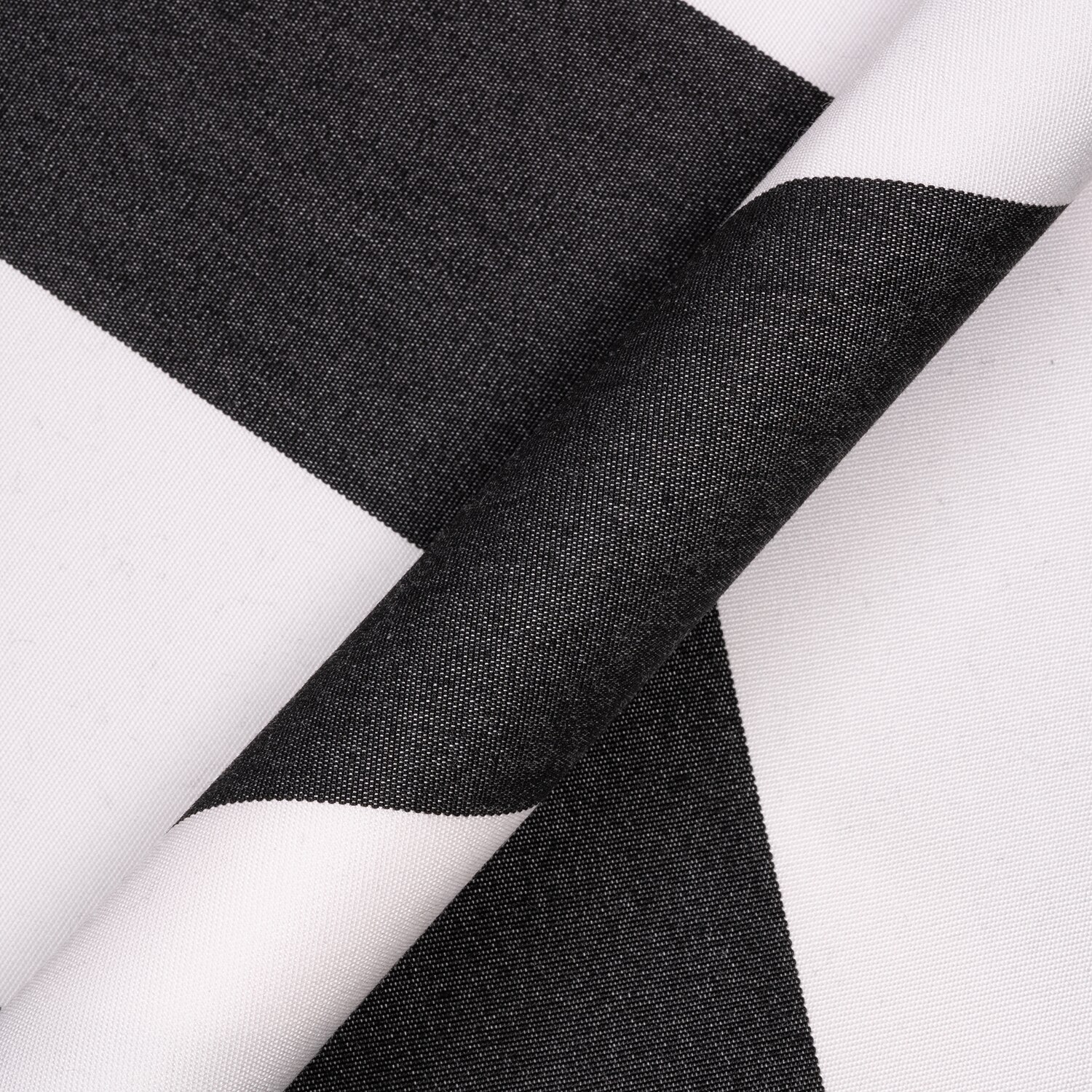 Canopy Stripe Black/White Sunbrella Performance Fabric by The Yard - Ballard Designs