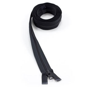 Thumbnail Image for YKK VISLON #10 Separating Zipper Automatic Lock  Single Pull Metal Slider 84" Black