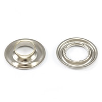 Thumbnail Image for DOT Self-Piercing Grommet with Grip Tooth Washer #3 Nickel 7/16" 500-pk (SPO)