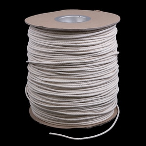 Thumbnail Image for Solid Braided Cotton Ultra Lacing Cord #6 3/16" x 1500' White