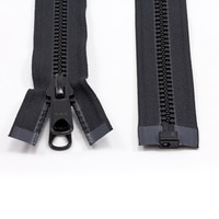 Thumbnail Image for YKK VISLON #8 Separating Zipper Automatic Lock Long Double Pull Metal Slider 120