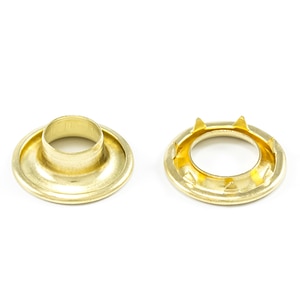 Thumbnail Image for DOT Rolled Rim Grommet with Spur Washer #3 Brass 15/32" 25-gr