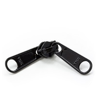 Thumbnail Image for YKK® ZIPLON® Metal Sliders #5CNDW3L Non-Locking Long Double Pull Tab Black 4