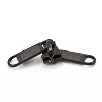 Thumbnail Image for YKK® VISLON® #5 Metal Sliders #5VSDWL Non-Locking Long Double Pull Tab Black 2
