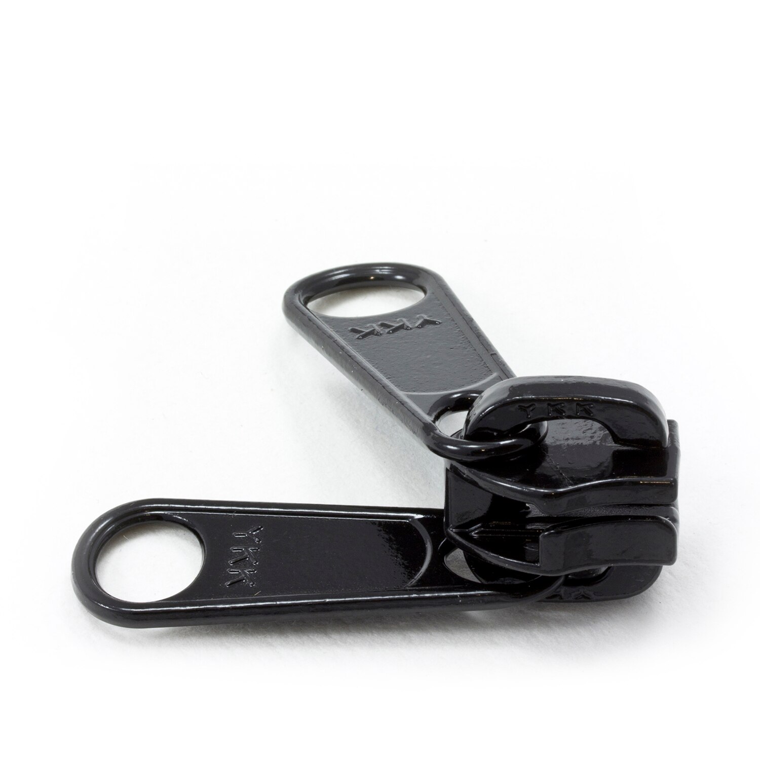 No 10 Plastic Chunky – Open End Zipper (BLACK) with Double Tab Non Lock  Slider – Holdfast Components