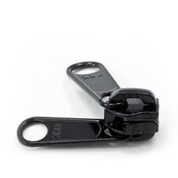 Thumbnail Image for YKK® ZIPLON® Metal Sliders #10CFDWL Non-Locking Long Double Pull Tab Black 1