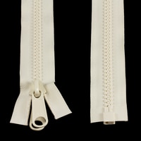 Thumbnail Image for YKK VISLON #10 Separating Zipper Non-Lock Double Pull Metal Slider 72
