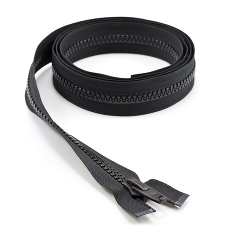 Image for YKK  VISLON #10 Separating Zipper Automatic Lock Short Single Pull Plastic Slider #VFUL106 TA 72