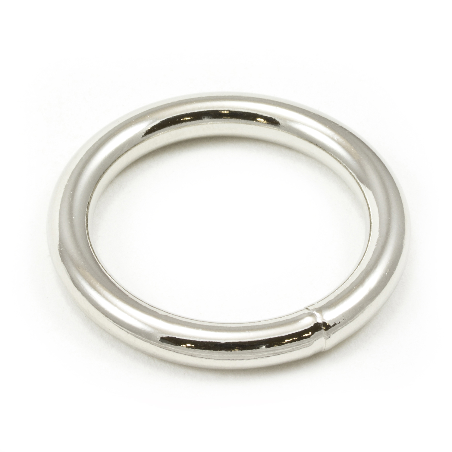 Round Ring Nickel-Plated Steel Welded Metal 62 x 7 mm 5 Pieces O ring inner diameter 50 mm.