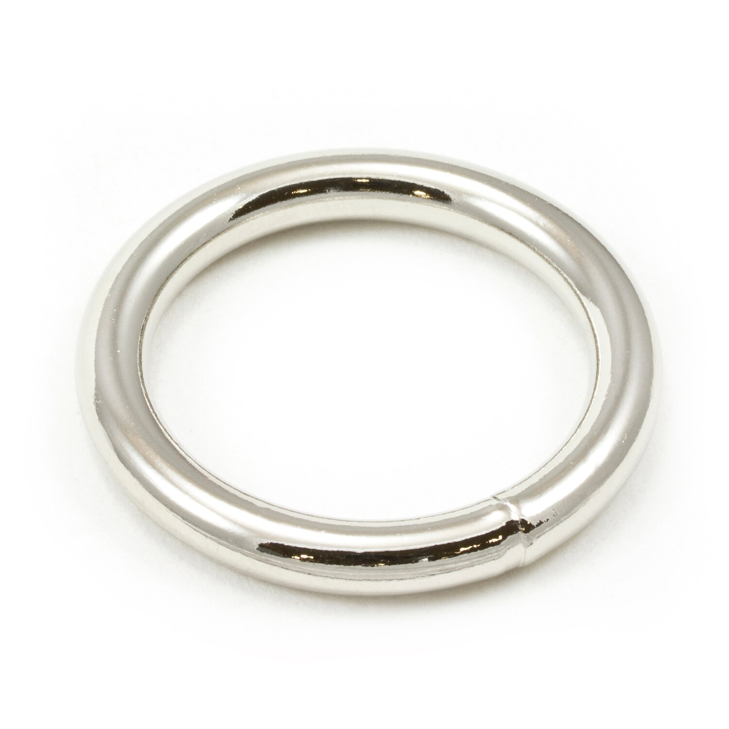 10pcs/pack O rings Metal Non Welded Nickel Plated Collars Round