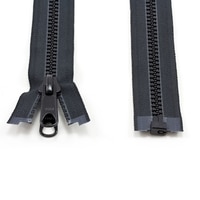 Thumbnail Image for YKK® VISLON® #8 Separating Zipper Automatic Lock Long Double Pull Metal Slider #VFUVOL-87 DXL E 36