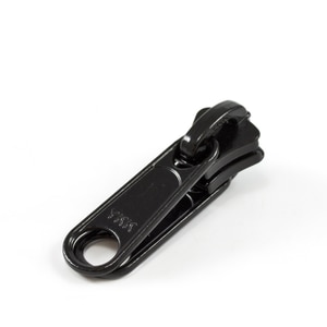Thumbnail Image for YKK VISLON #10 Metal Sliders #10VFDWL Non-Locking Long Double Pull Tab Black