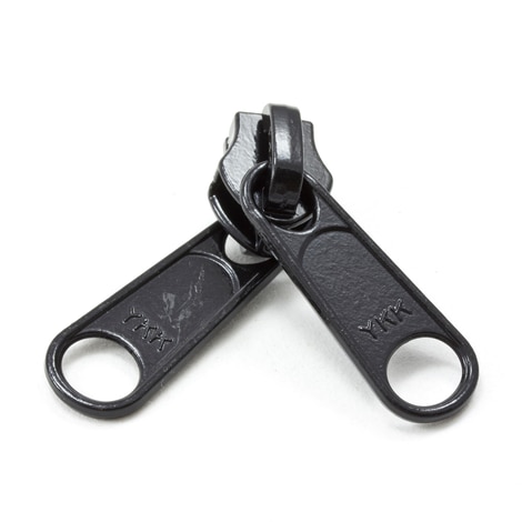 Image for YKK® ZIPLON® Metal Sliders #8CFDWL Non-Locking Long Double Pull Tab Black