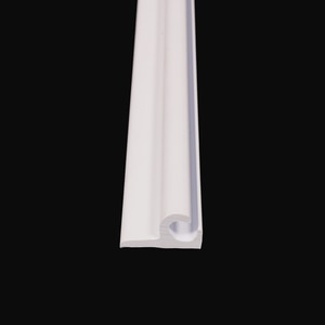 Thumbnail Image for PVC Track #R1062 45 Degree 14'  White with Flange