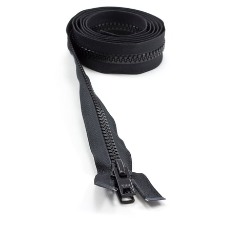 Image for YKK® VISLON® #10 Separating Zipper Automatic Lock Short Double Pull Metal Slider #VFUVOL-107 DX E 72