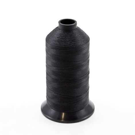 Image for Coats Polymatic Bonded Polyester Monocord Dacron Thread Size 125 Black 16-oz