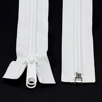 Thumbnail Image for YKK ZIPLON #10 Separating Coil Zipper Non-Locking Double Pull Metal Slider 84