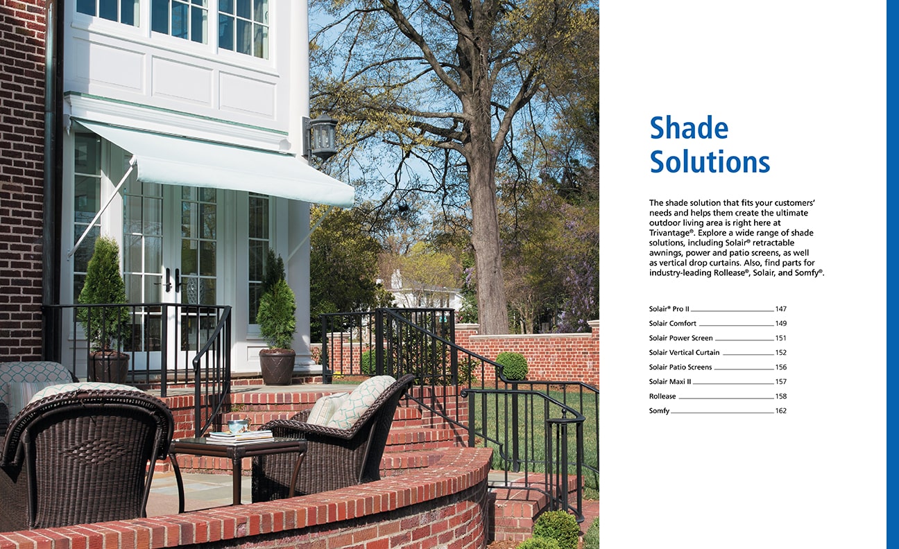 Trivantage shade solutions catalog section cover