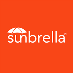 Sunbrella Icon on red background