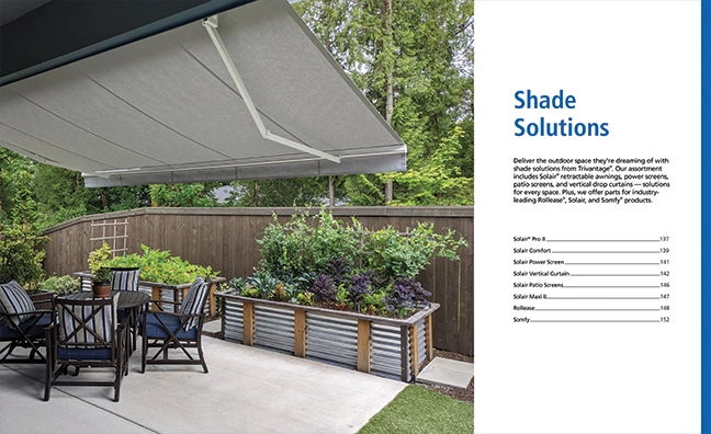 Trivantage shade solutions catalog section cover