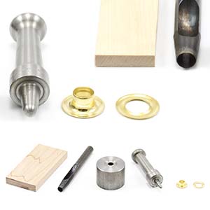 assorted hardware grommet kit tools