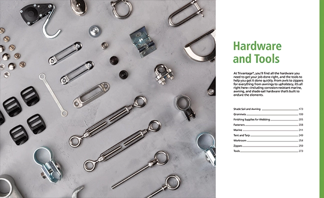 Trivantage hardware catalog section cover