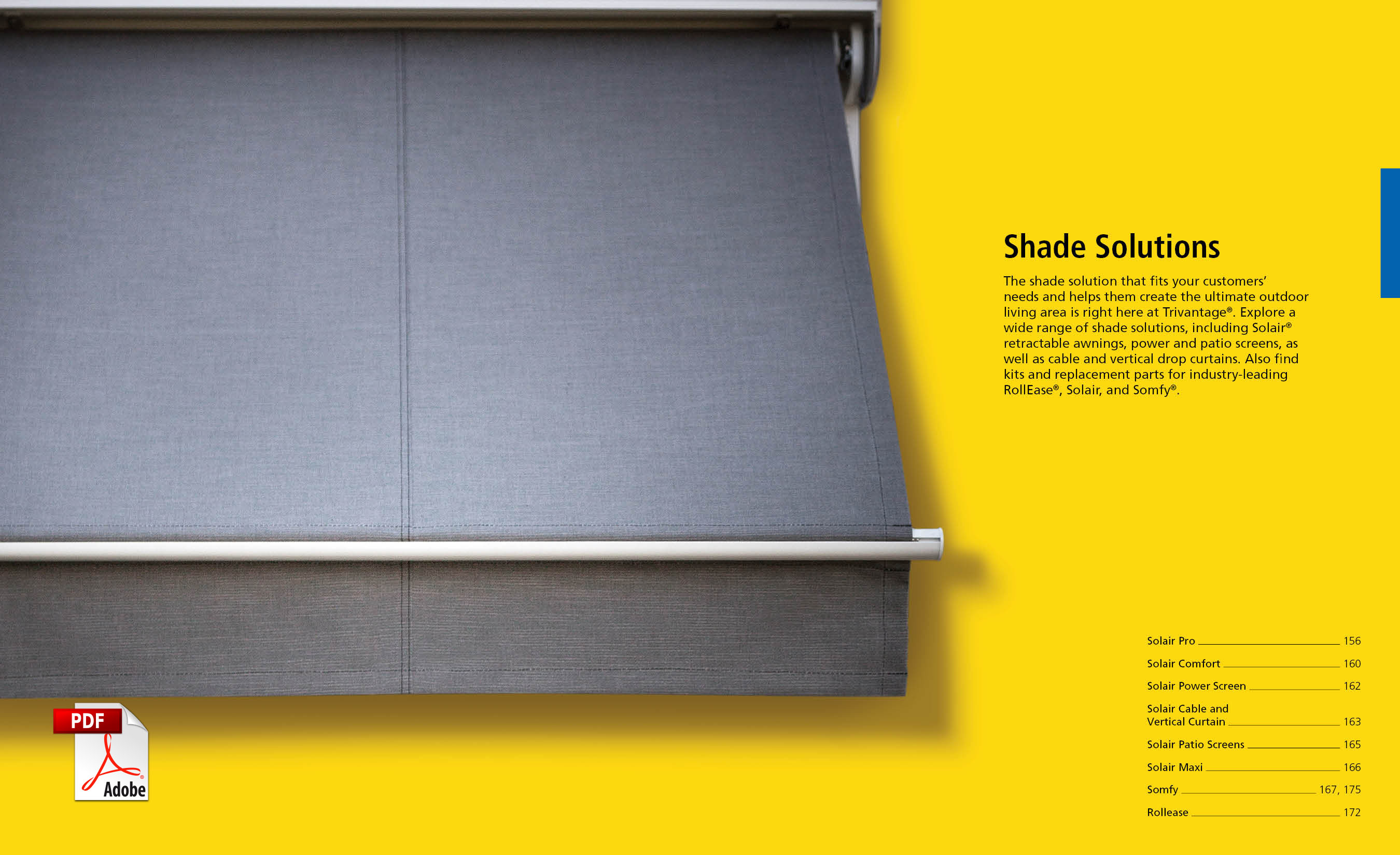 Trivantage shade solutions catalog section cover