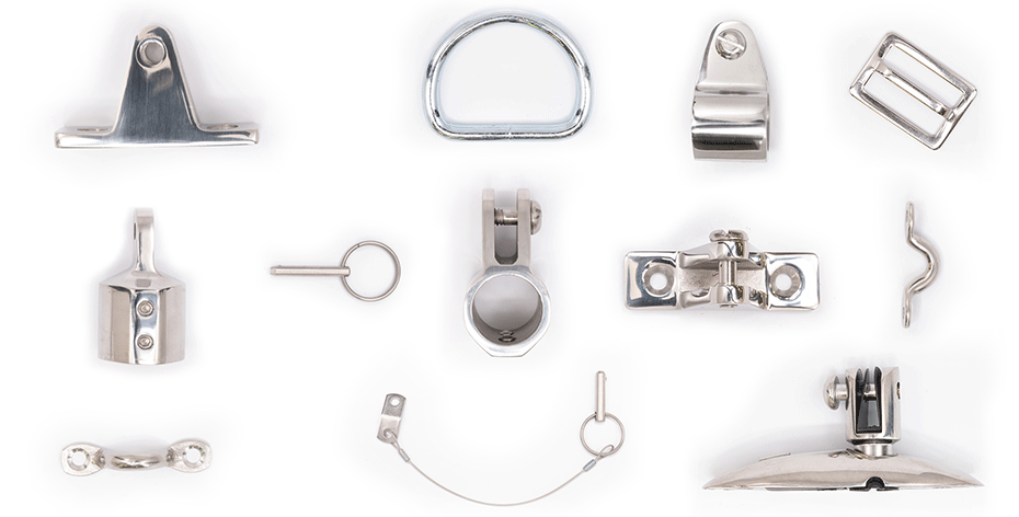 Marine Boat Awning Clamp Fitting,316 Stainless Steel 7/8in Jaw-like Slide Hinged Marine Boat Awning Hardware Fitting