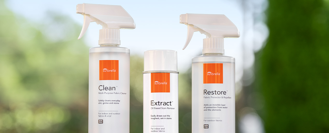 Three Non PFAS fabric cleaners: Clean, Extract, and Restore