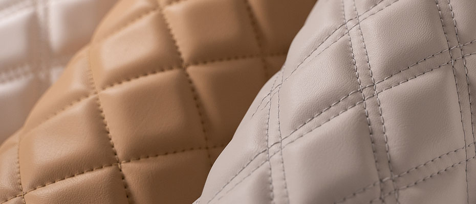 quilted marine diamond fabric rolls