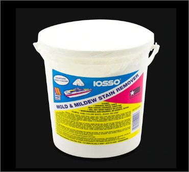 A bucket of mold and mildew remover