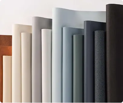 Image of 12 individual colors of marine fabric