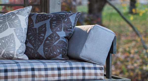 Sunbrella fabrics on outdoor furniture