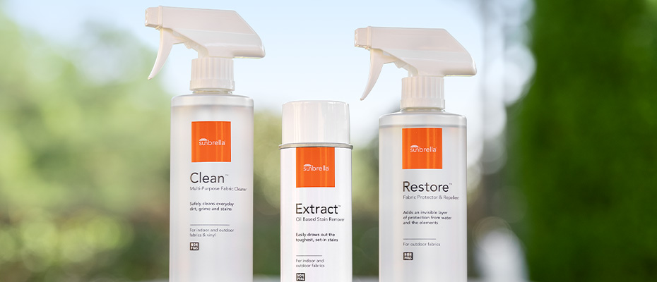 Three Non PFAS fabric cleaners: Clean, Extract, and Restore