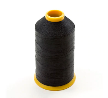 A spool of black thread