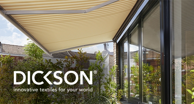 Dickson awnings over windows on a house