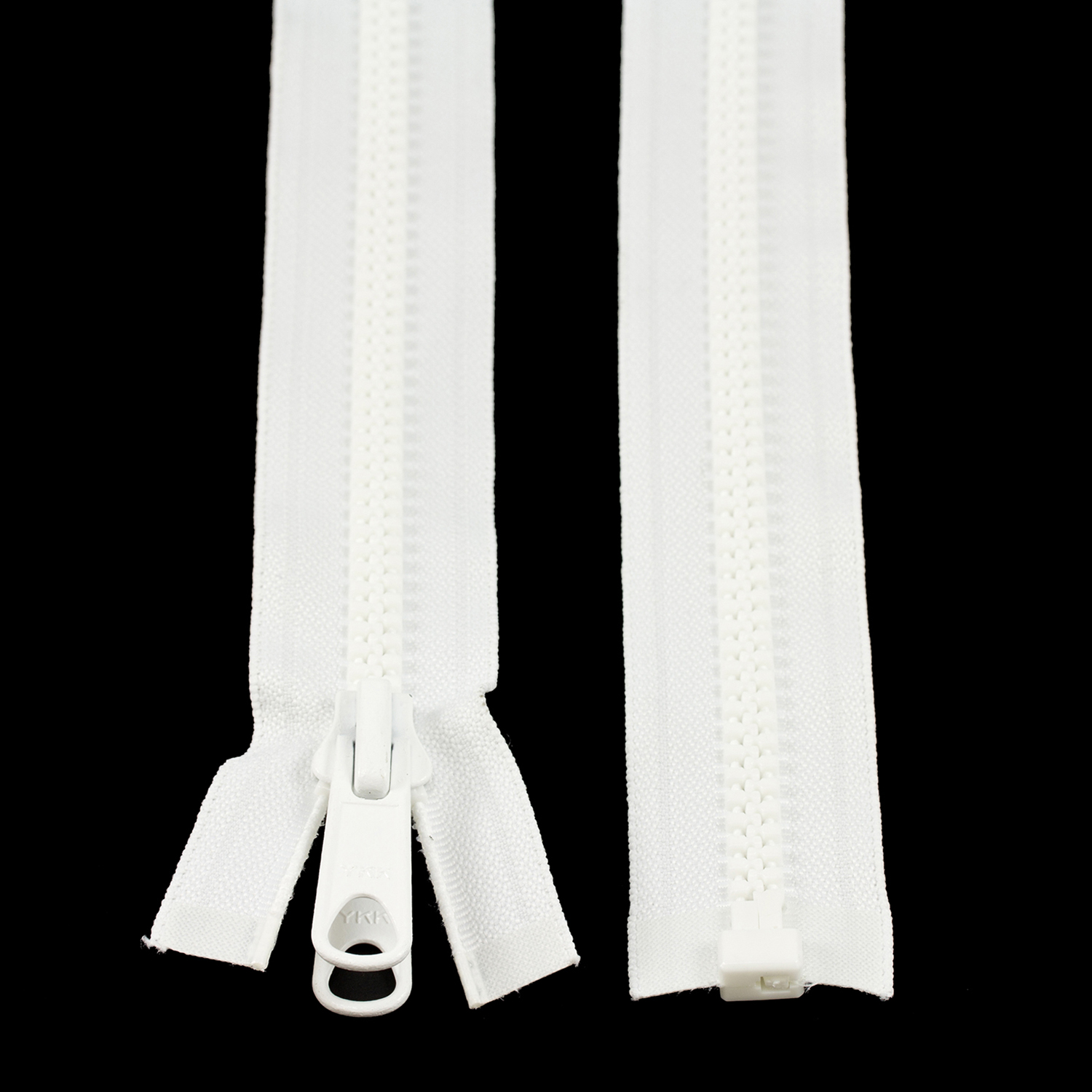American & Efird YKK Vislon Sport Wendbarer Reißverschluss, 61 Cm, Weiß – Trennbar Für Jacken & Westen