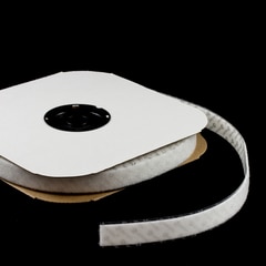 VELCRO Brand Nylon Tape Loop #1000 Adhesive Backing 1" White 190959 (25 yards)