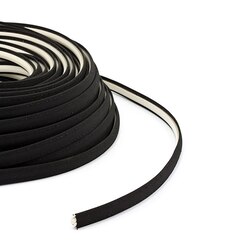 Steel Stitch Sunbrella® Covered ZipStrip w/ Tenara Thread 160' Black 4608 (Full Rolls Only)