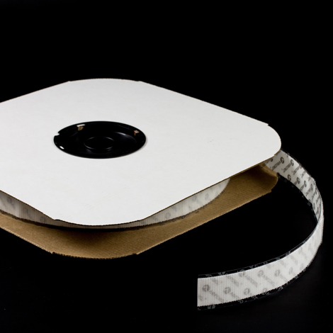 VELCRO Brand Nylon Tape Hook #88 Adhesive Backing 1" White 191033 (25 yards)