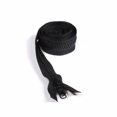 Sunbrella SUNZIP III #10 Separating Zipper Automatic Lock Double Pull Metal Slider  48" Black