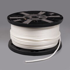 Neobraid Polyester Cord 1/4" White 8 (500 feet)