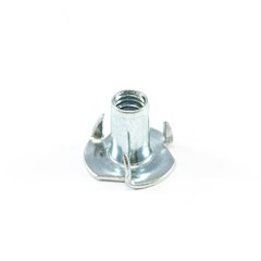 T-Nut 4-Prong #T29-444 1/4-20 Zinc Plated