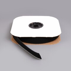 VELCRO Brand Nylon Tape Loop #1000 Adhesive Backing 1-1/2" Black 191140 (25 yards)
