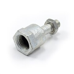 Pin End #2 1/2" Pipe with Stainless Steel Bolt /Nut