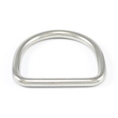 SolaMesh Dee Ring Stainless Steel Type 316 6mm x 50mm (1/4" x 2")