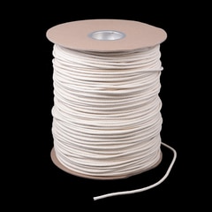 Cotton Solid Braided Ultra Awning Line 7/32" White #7 (1500 feet)