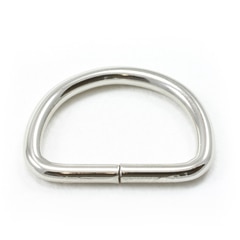 Dee Ring Non-Welded #563 Nickel Plated 1" ID