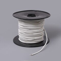 Synthetic Shock Cord with Polyester Jacket 3/16" White (300 feet)